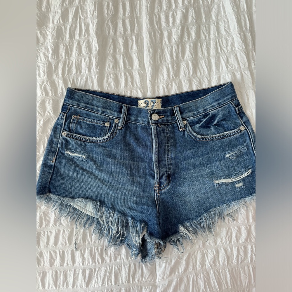 FREE PEOPLE DENIM SHORTS
